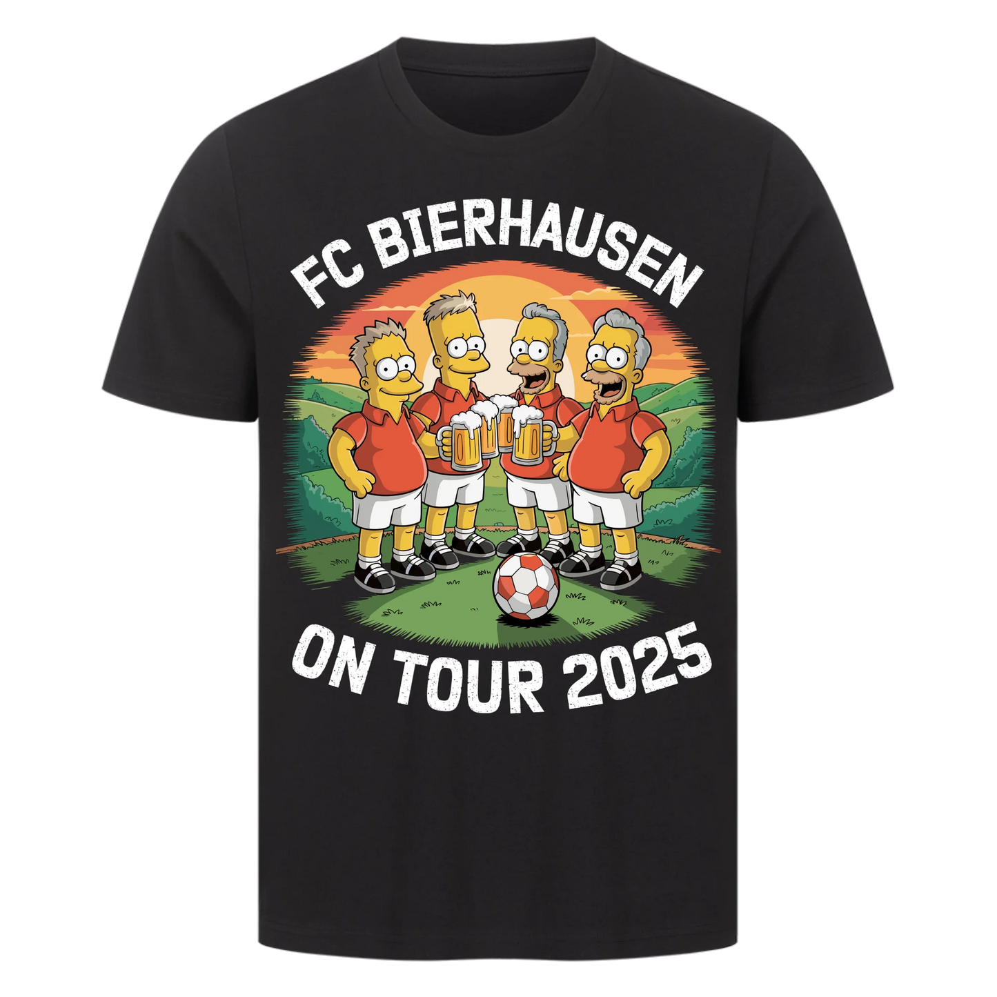 ⚽🍺 FC Bierhausen on Tour 2025 – Personalisiert T042 Premium T-Shirt