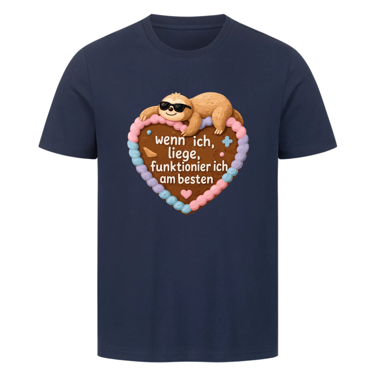 T-Shirt Wenn ich liege, funktionier ich am besten