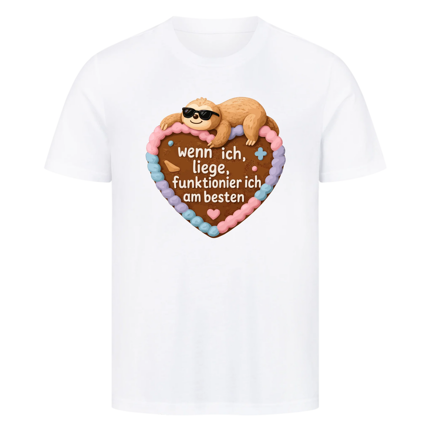 T-Shirt Wenn ich liege, funktionier ich am besten