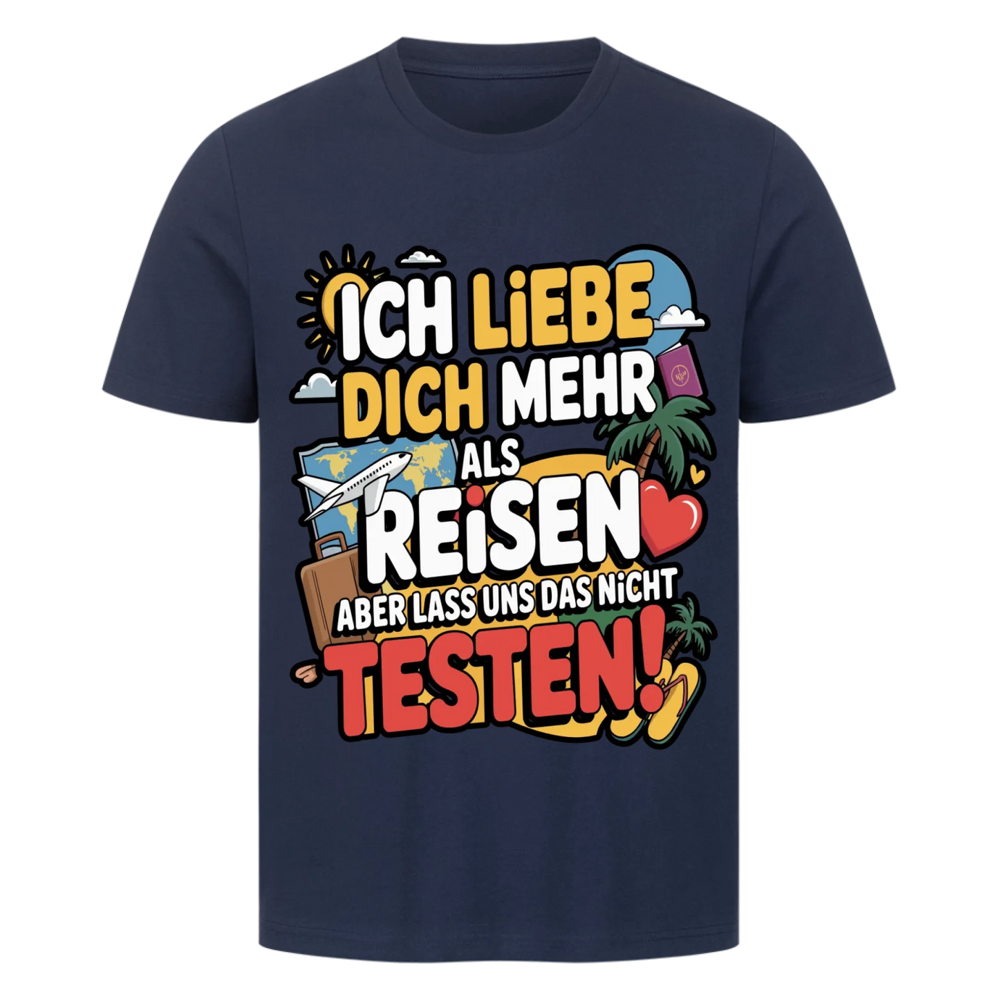 Ich liebe dich mehr als Reisen premium T-Shirt 1