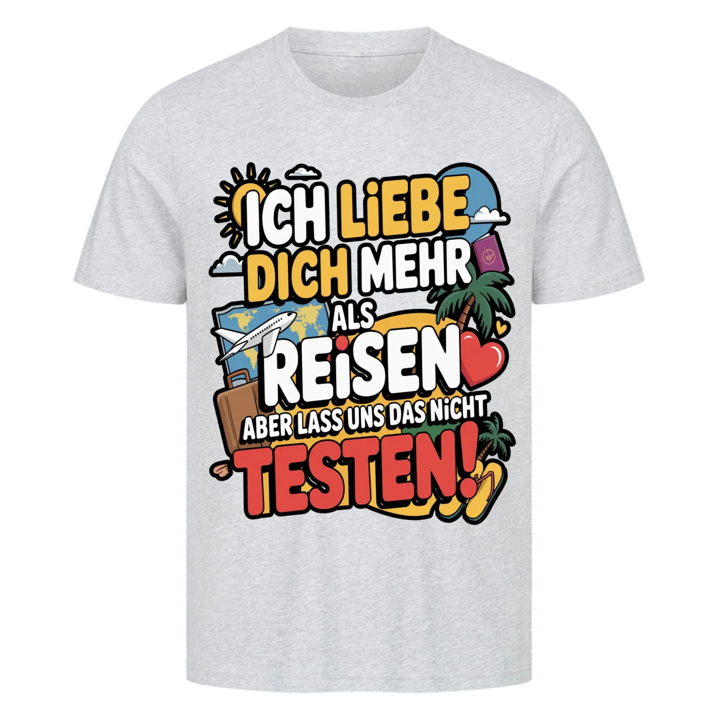 Ich liebe dich mehr als Reisen premium T-Shirt 1