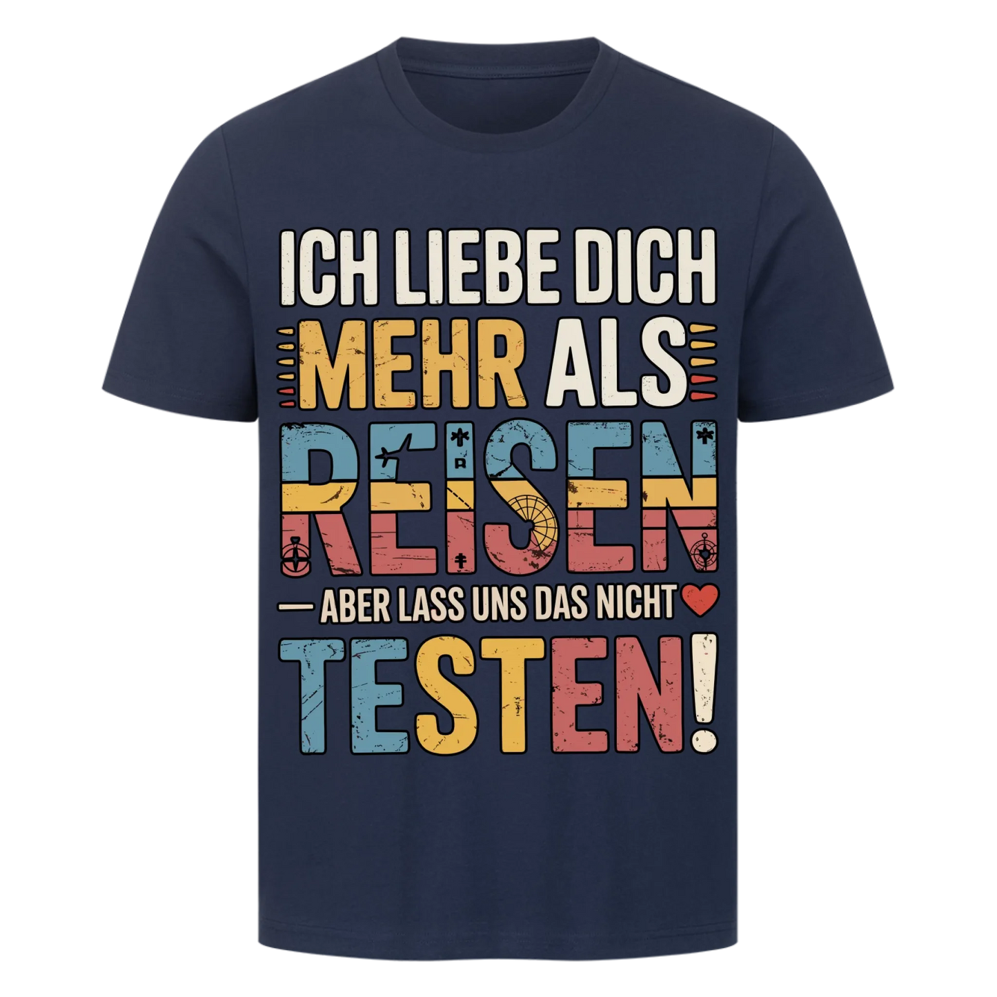Ich liebe dich mehr als Reisen premium T-Shirt 7