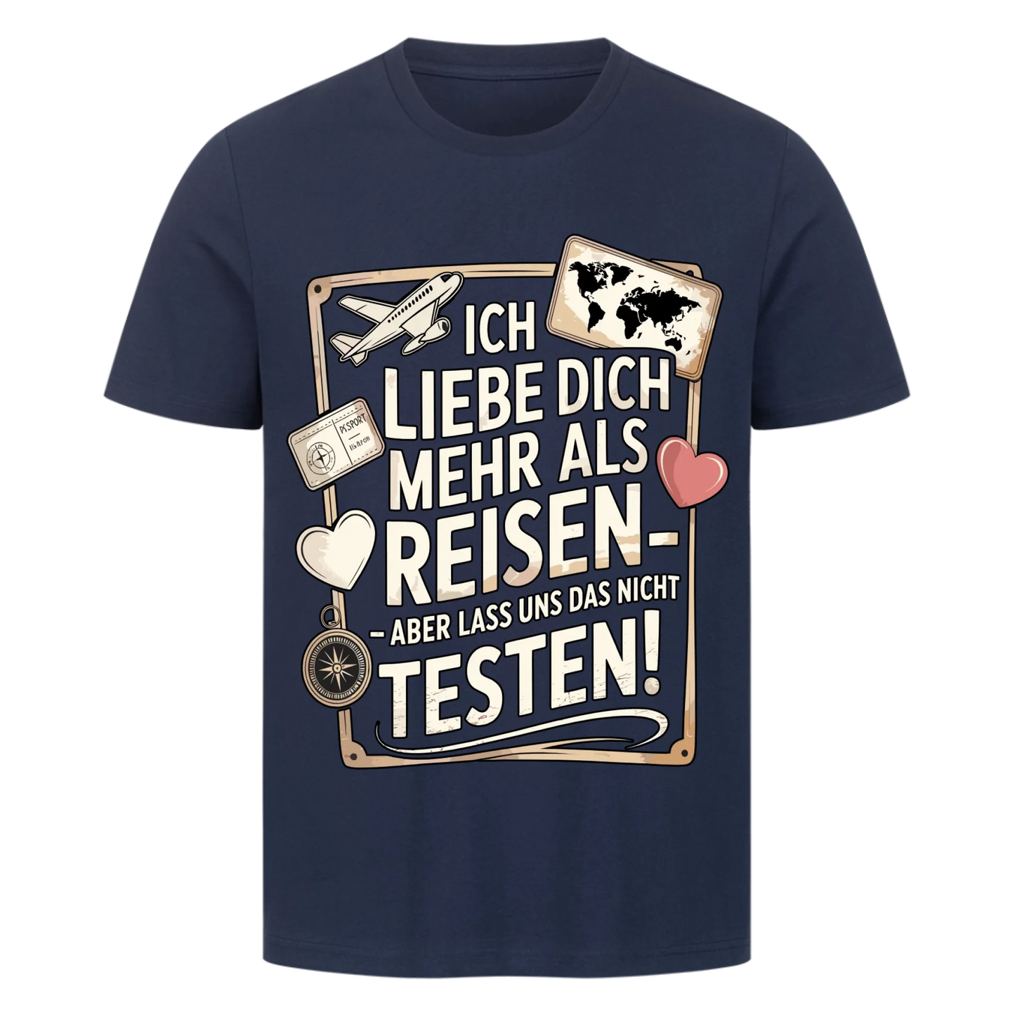 Ich liebe dich mehr als Reisen premium T-Shirt 13
