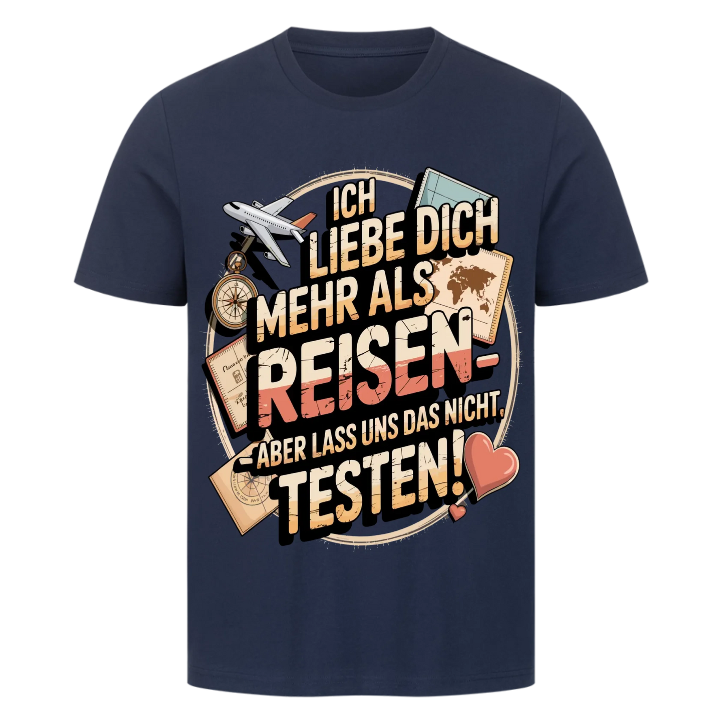 Ich liebe dich mehr als Reisen premium T-Shirt 17