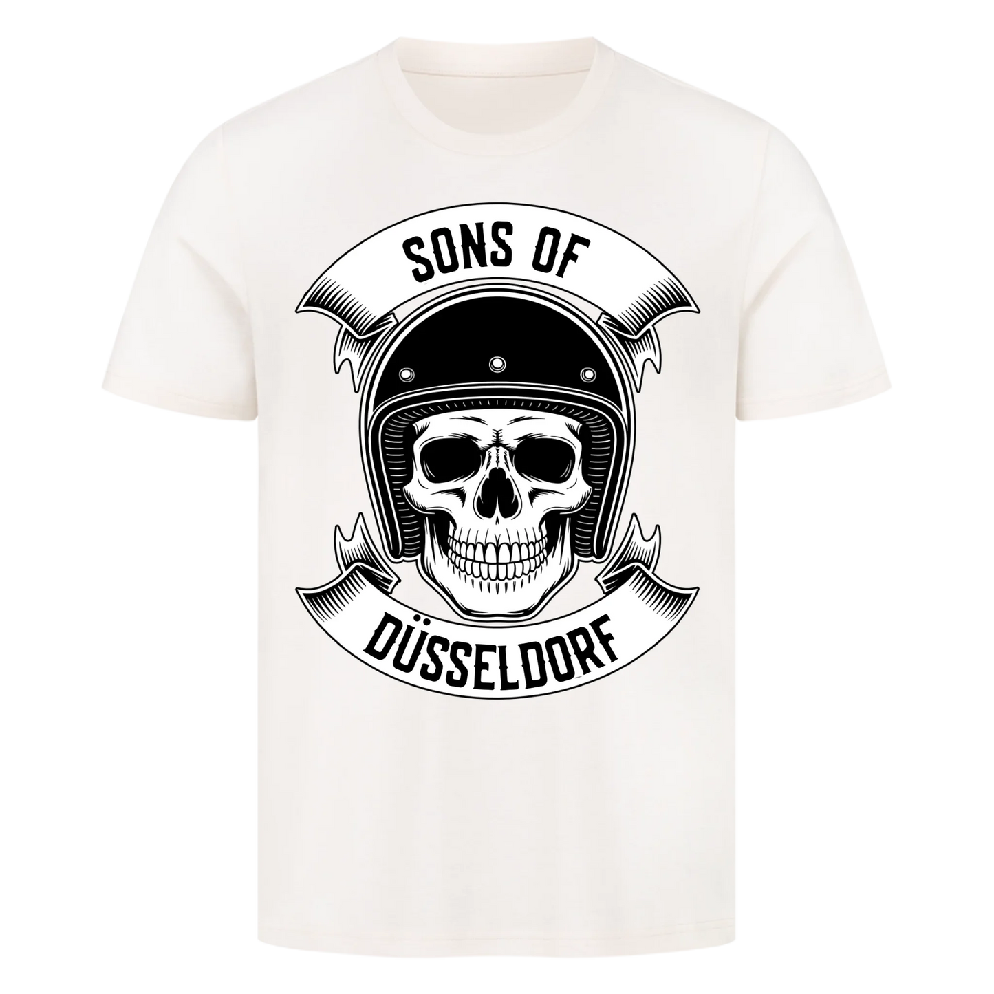 Personalisiertes Biker Frontdruck Premium T-Shirt – mit individuellem Brustlogo 1