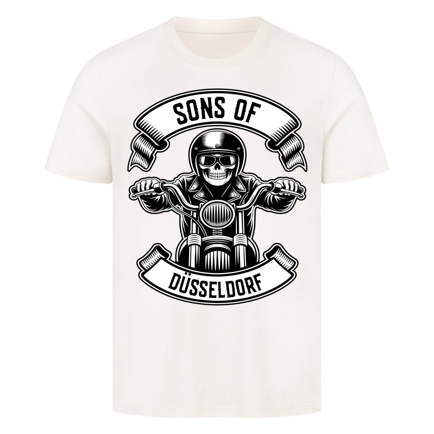 Personalisiertes Biker Frontdruck Premium T-Shirt – mit individuellem Brustlogo 3