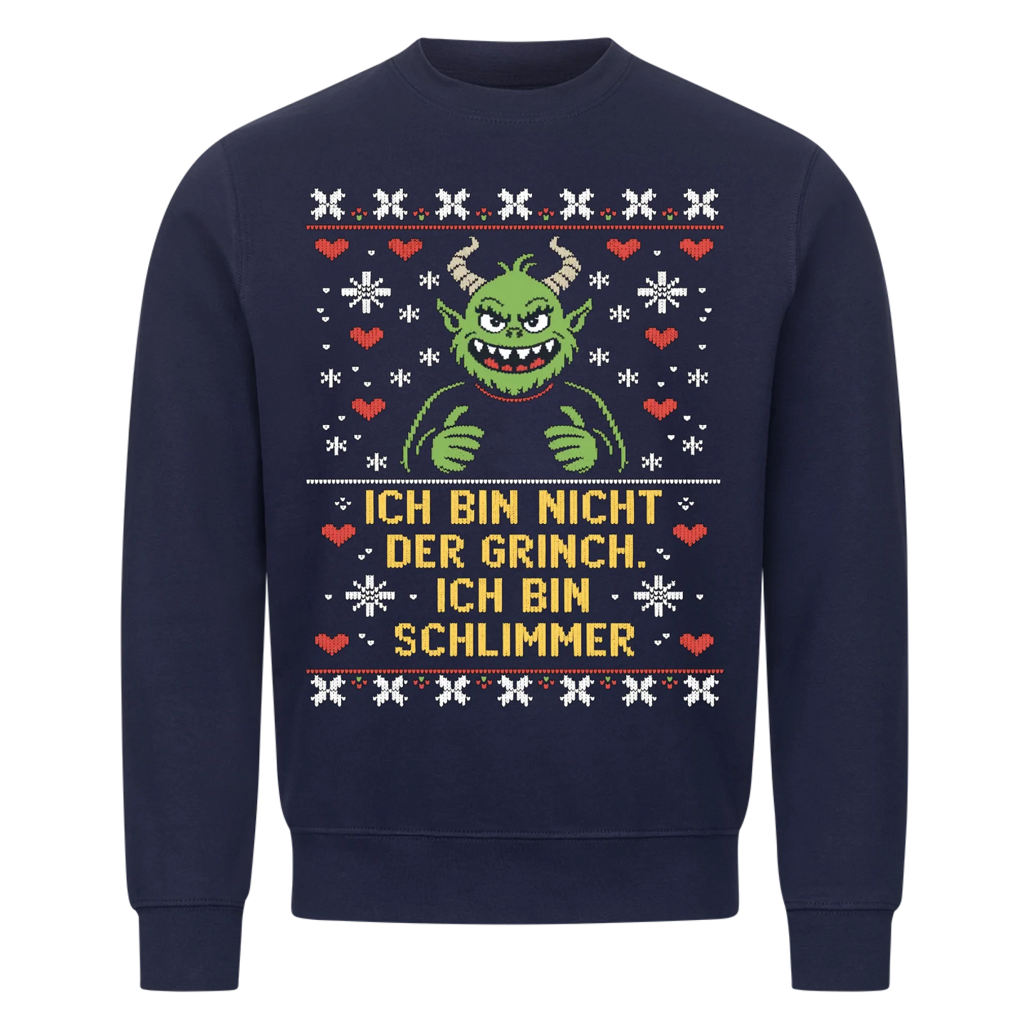 Ugly Christmas Grinch Premium Sweatshirt 2