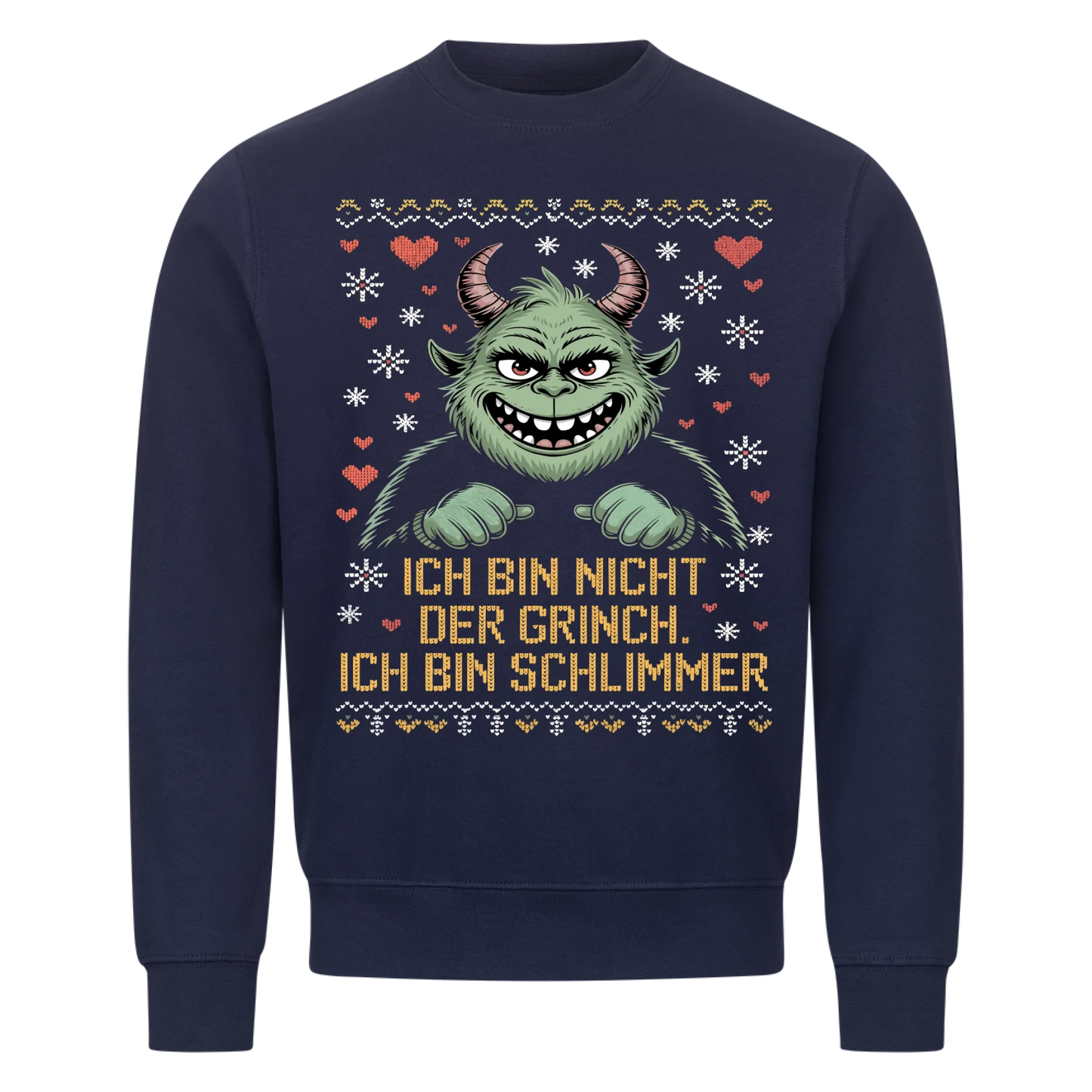 Ugly Christmas Grinch Premium Sweatshirt 8