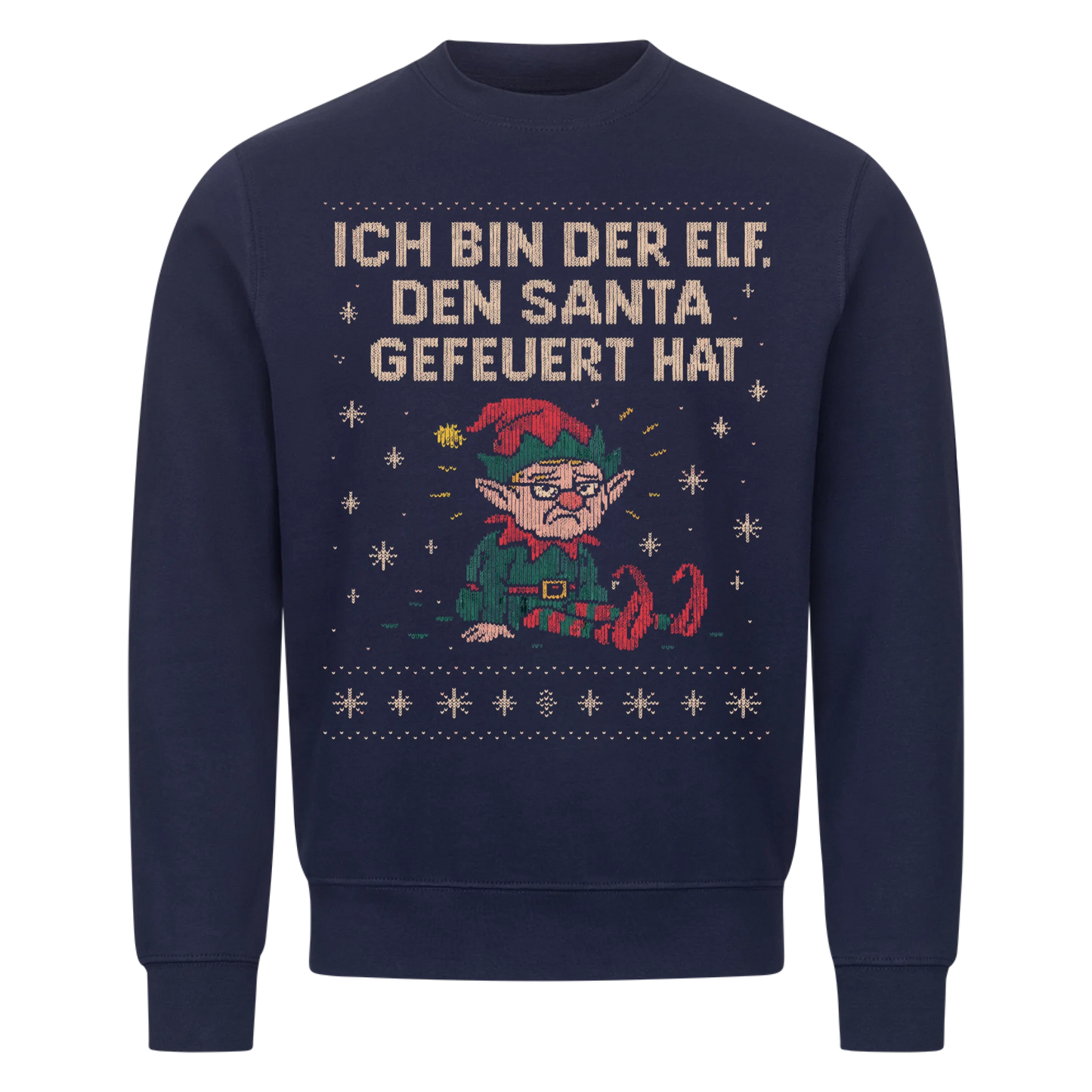 Ugly Christmas gefeuerter Elf Premium Sweatshirt