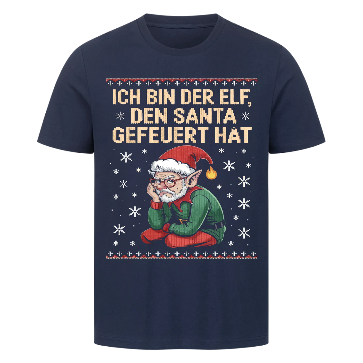 Ugly Christmas gefeuerter Elf Premium T-Shirt 2