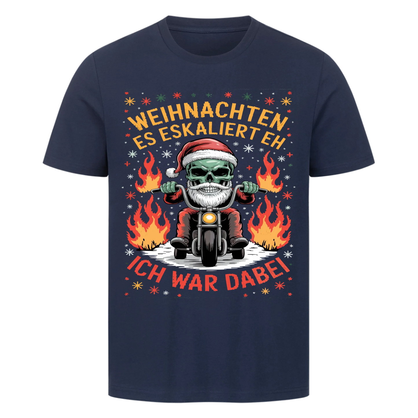 Ugly Christmas Es eskaliert eh Biker Premium T-Shirt 3
