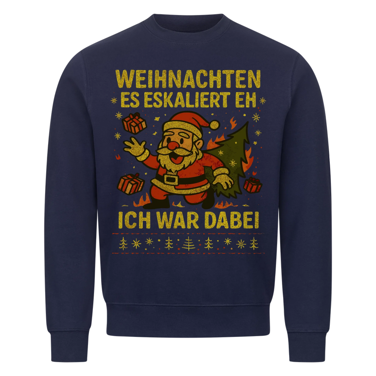 Ugly Christmas Es eskaliert eh Premium Sweatshirt 3