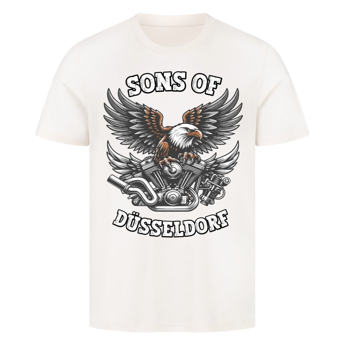Biker Adler Motor personalisiertes Premium T-Shirt