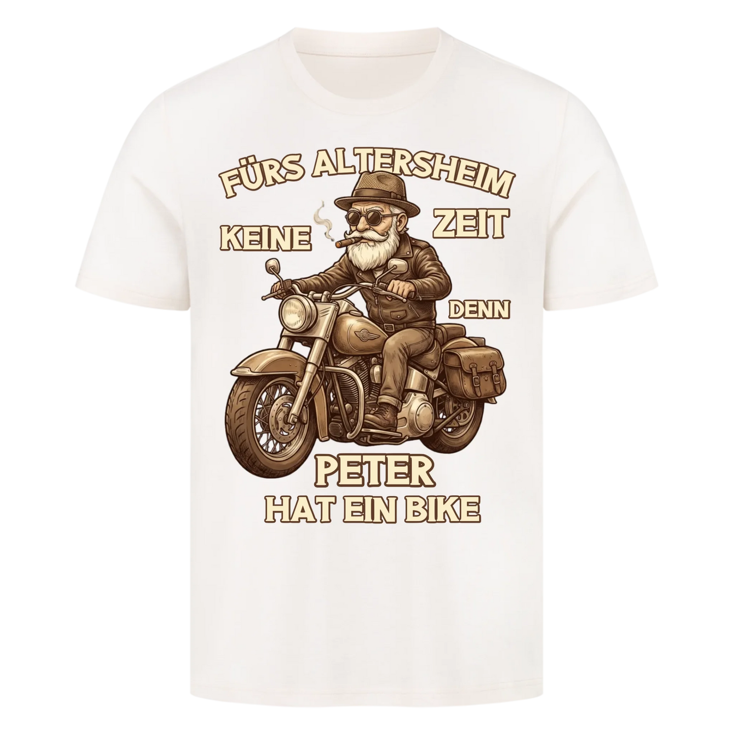 Fürs Altersheim keine Zeit personalisiertes Premium T-Shirt