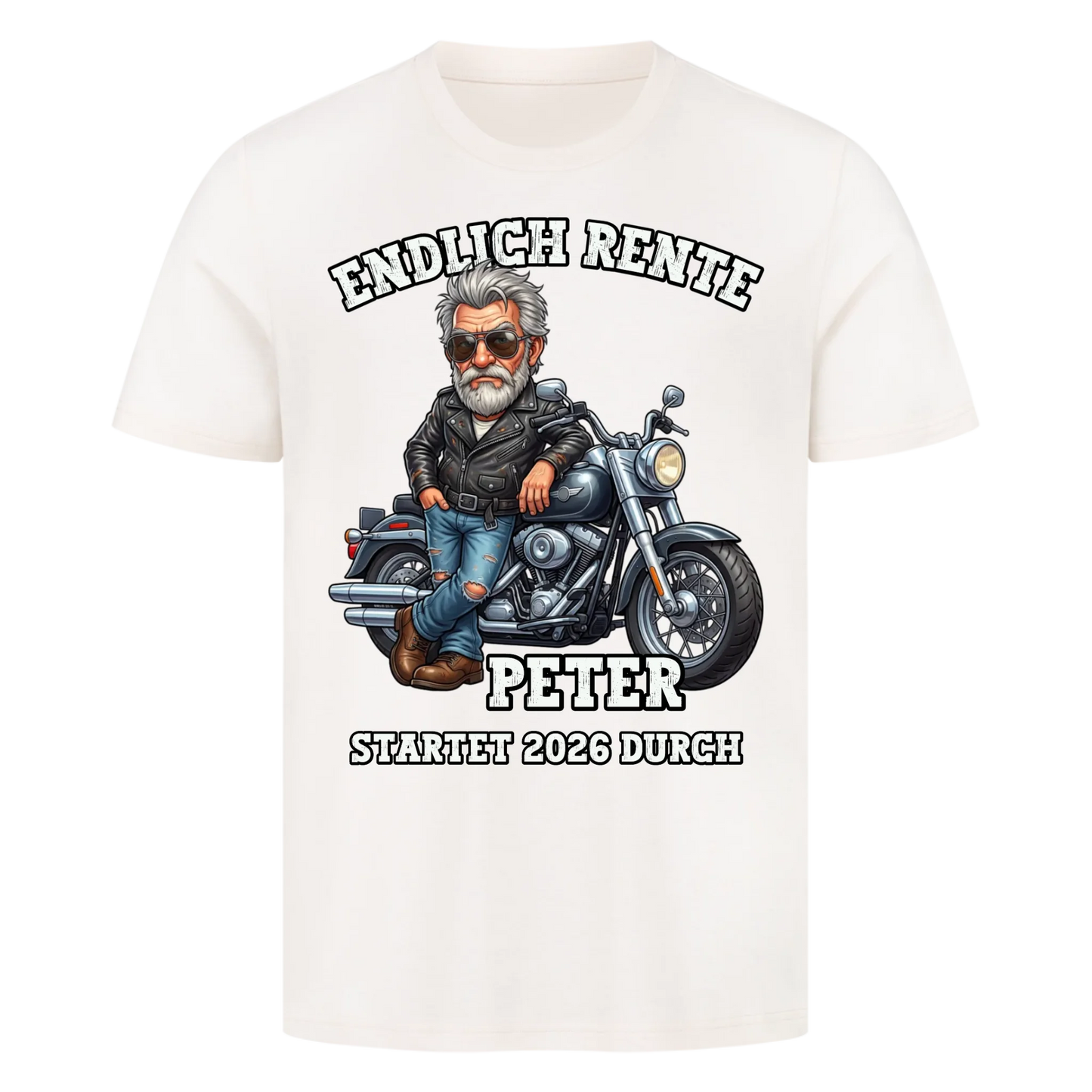Endlich Rentner personalisiertes Premium T-Shirt