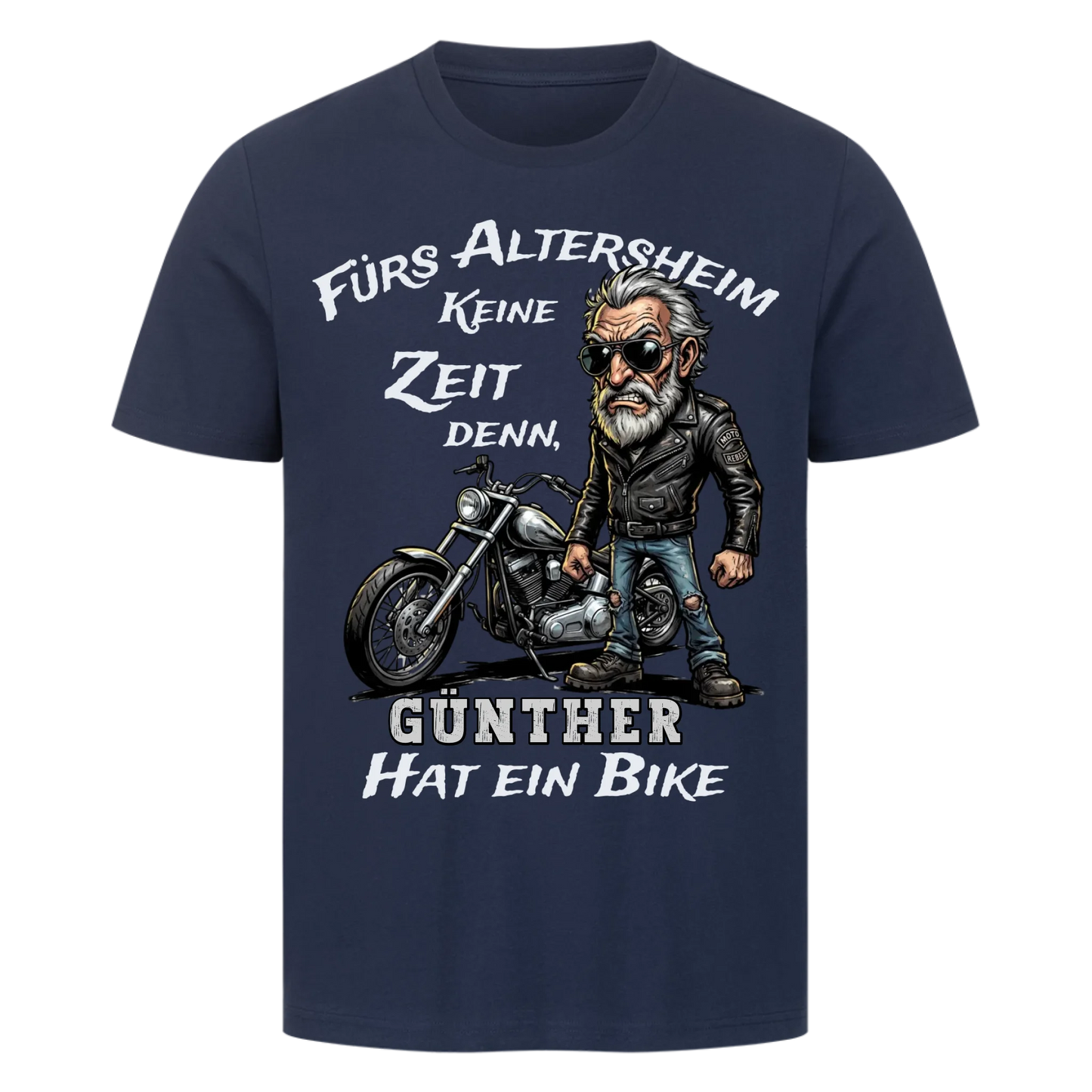 Fürs Altersheim keine Zeit cooler Rentner personalisiertes Premium T-Shirt