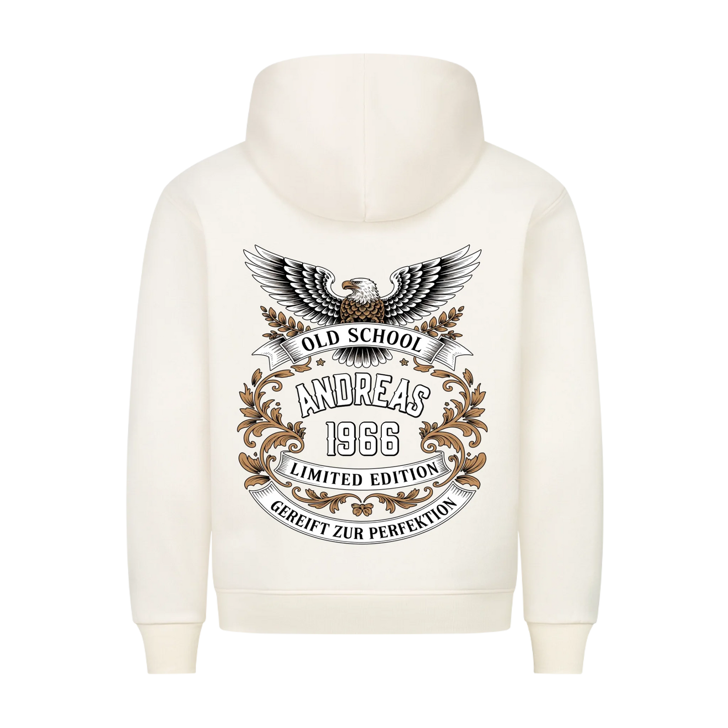 Old School Adler Name & Jahr personalisiert Premium Hoodie