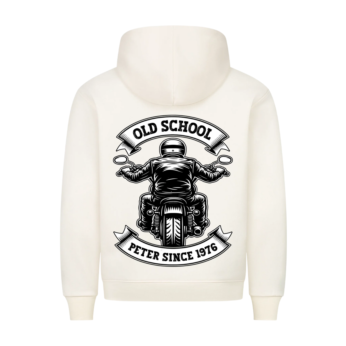 Old School Biker Name & Jahr personalisiert Premium Hoodie