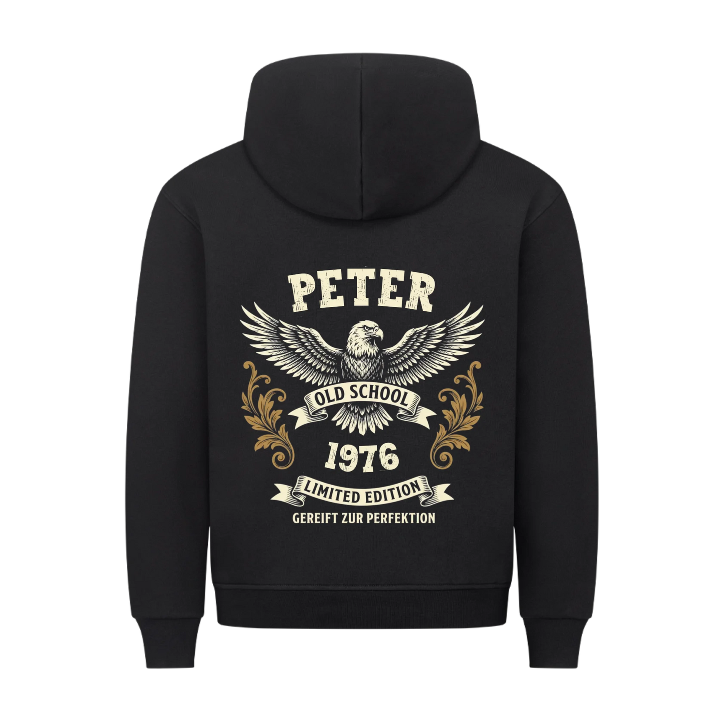 Old School Adler dein Name & Jahr personalisiertes Premium Hoodie