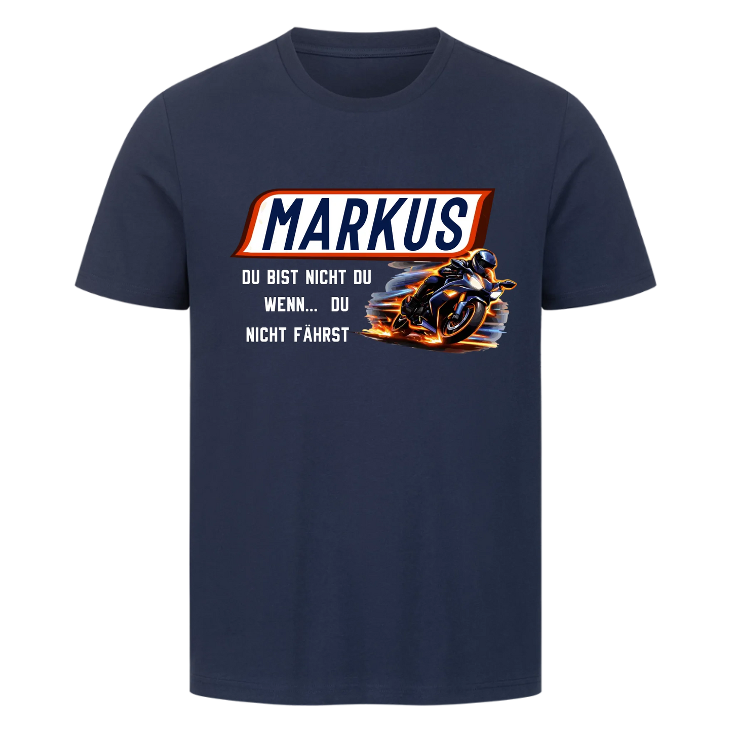 Du bist nicht du, wenn du nicht fährst Sport personalisiertes Premium T-Shirt