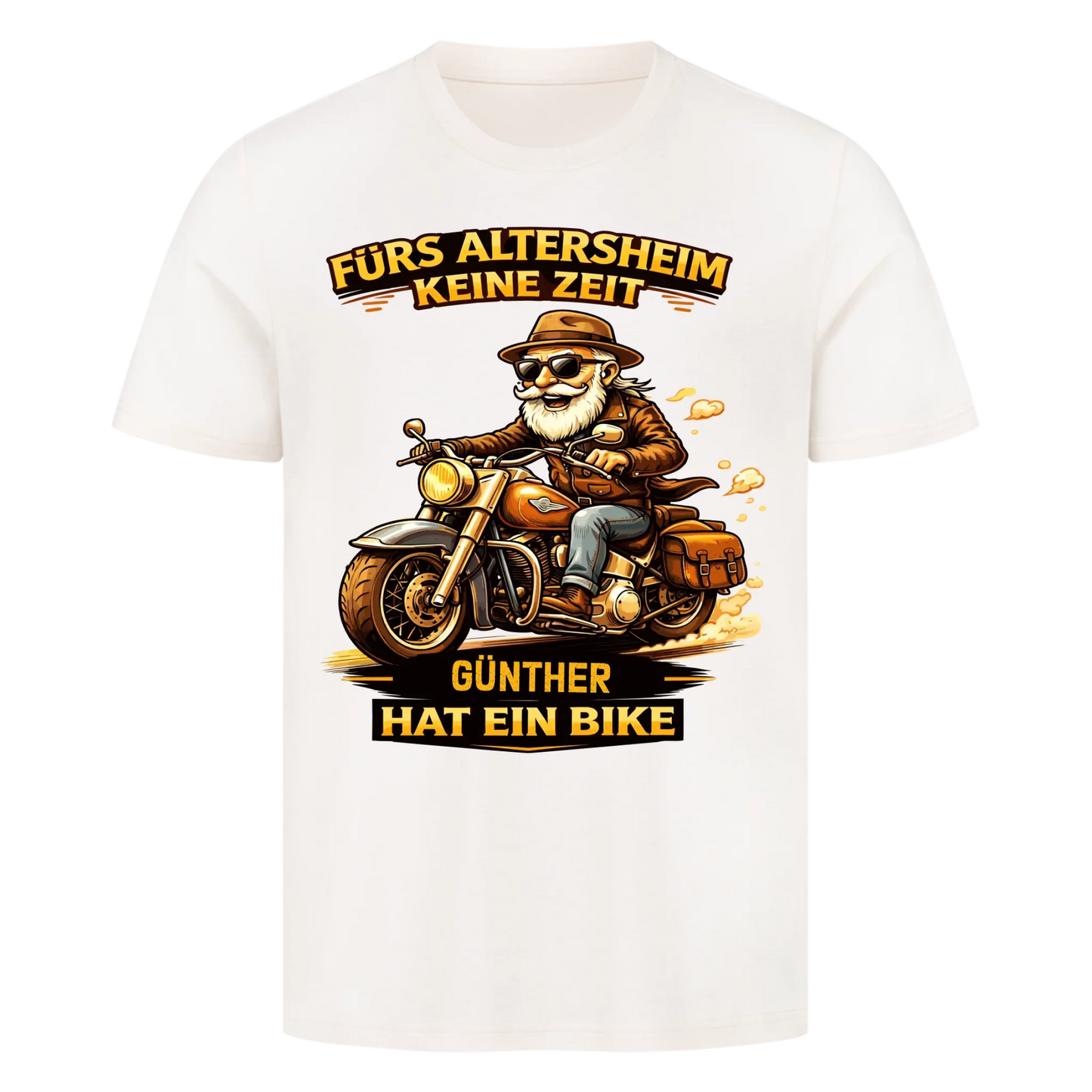 Fürs Altersheim keine Zeit personalisiertes Retro Premium T-Shirt