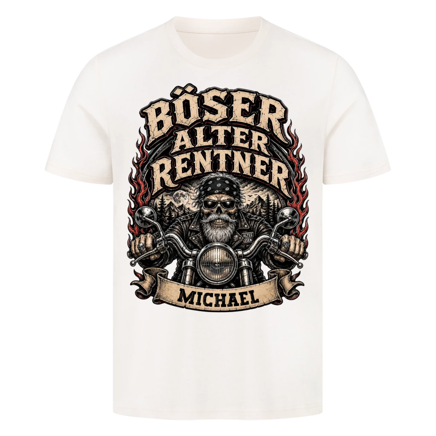 Böser alter Rentner Name personalisiert Premium T-Shirt