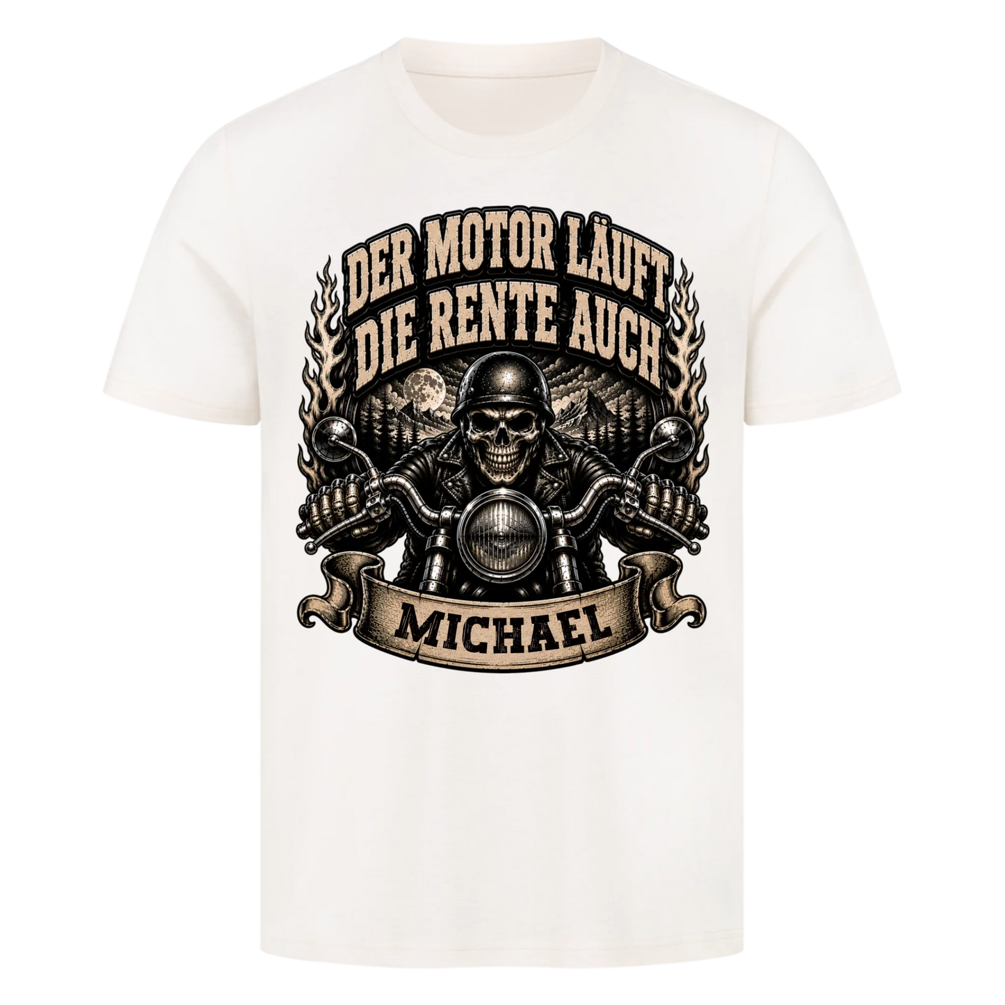 Der Motor läuft die Rente auch Name personalisiert Premium T-Shirt