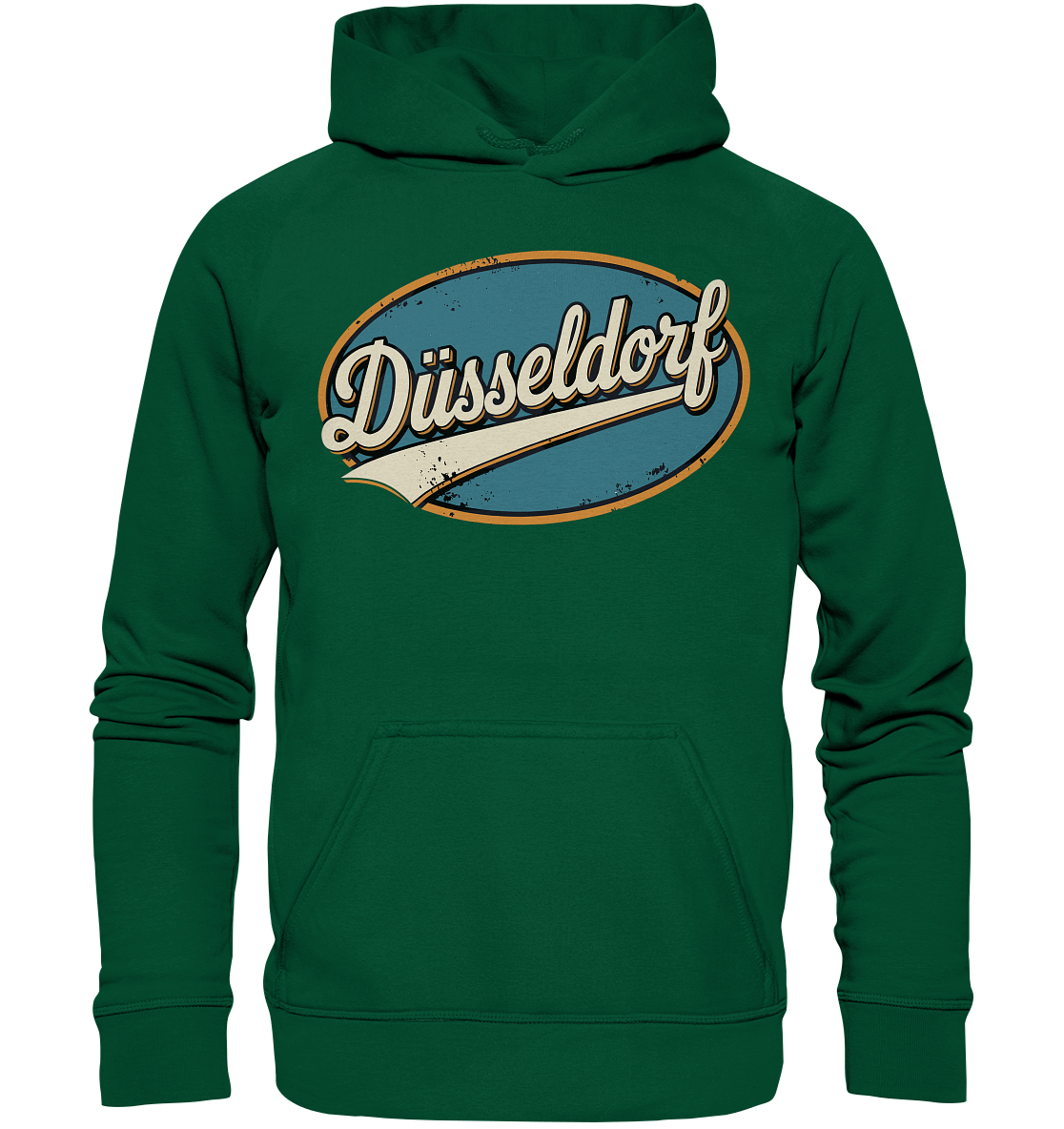Düsseldorf Retro – Stilvolle Nostalgie trifft modernen Look - Basic Unisex Hoodie