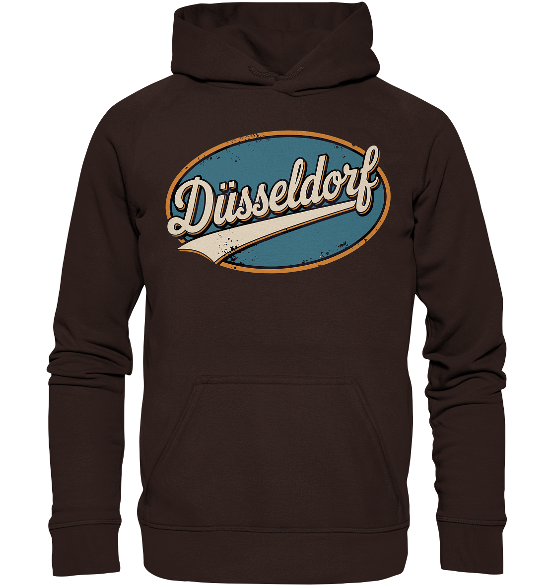 Düsseldorf Retro – Stilvolle Nostalgie trifft modernen Look - Basic Unisex Hoodie