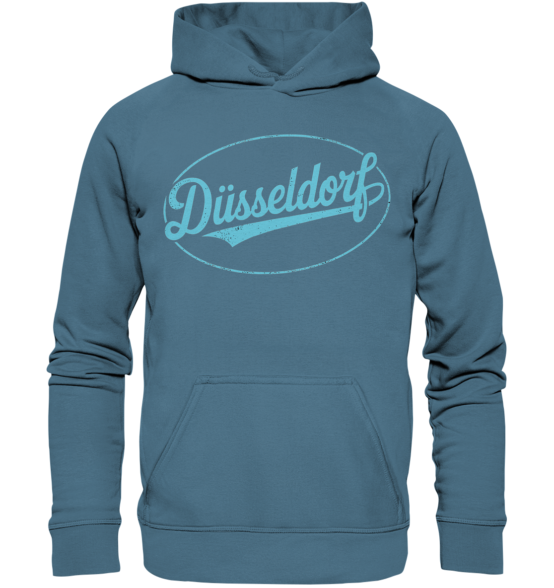 Düsseldorf Logo Retro – Stilvolle Nostalgie trifft modernen Look - Basic Unisex Hoodie