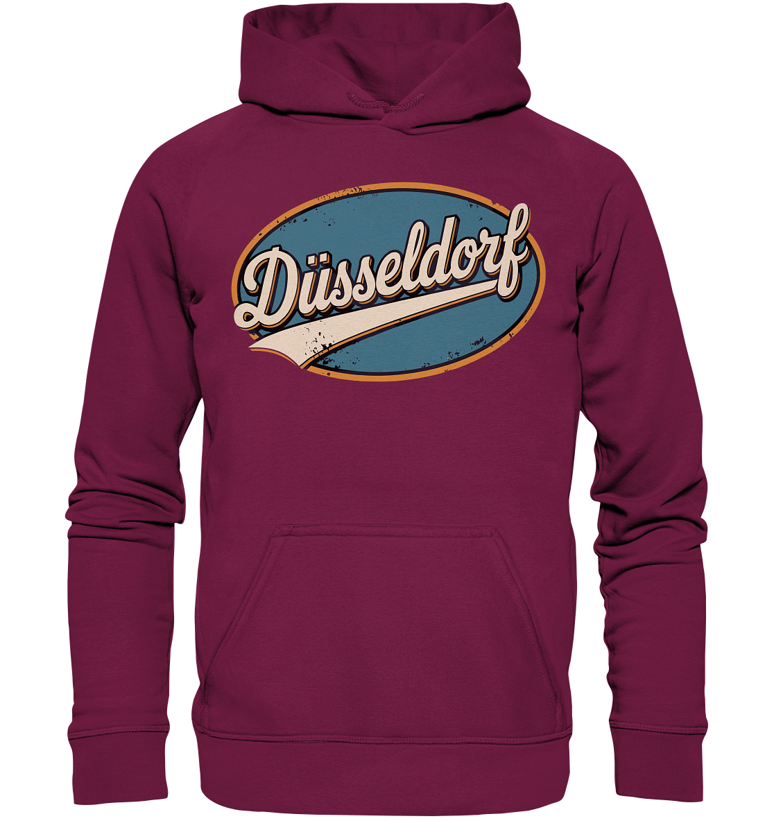 Düsseldorf Retro – Stilvolle Nostalgie trifft modernen Look - Basic Unisex Hoodie