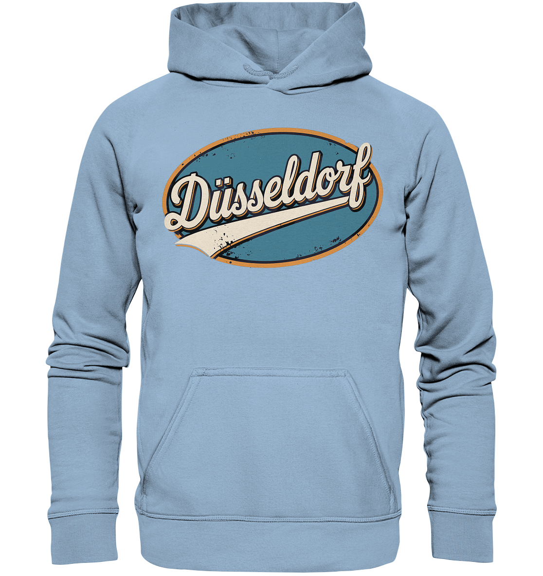 Düsseldorf Retro – Stilvolle Nostalgie trifft modernen Look - Basic Unisex Hoodie