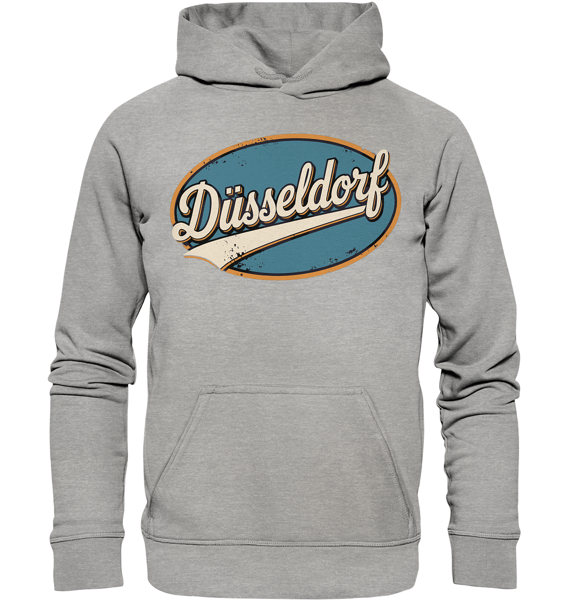 Düsseldorf Retro – Stilvolle Nostalgie trifft modernen Look - Basic Unisex Hoodie