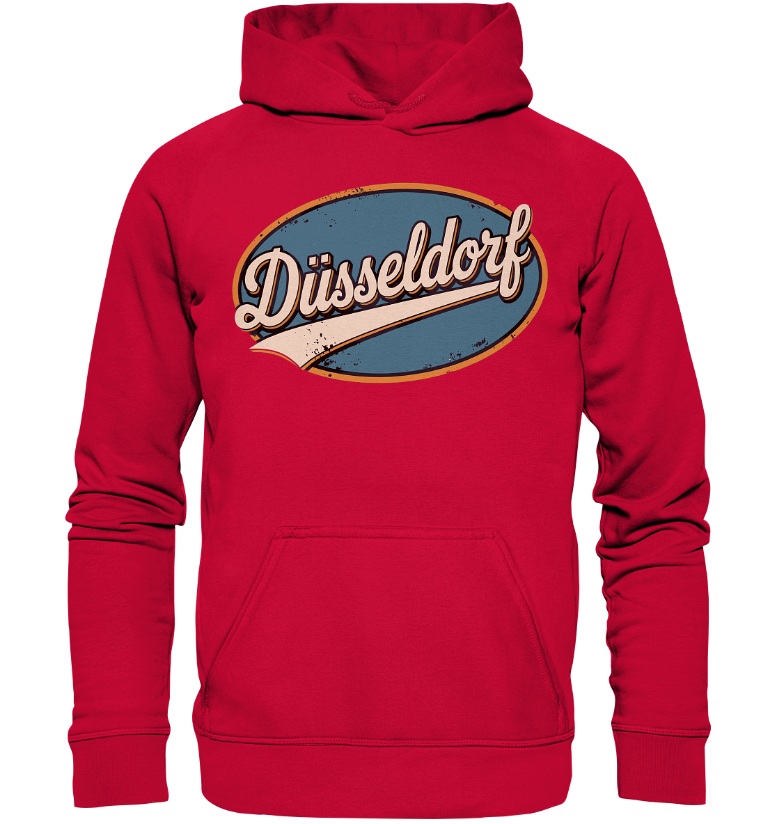Düsseldorf Retro – Stilvolle Nostalgie trifft modernen Look - Basic Unisex Hoodie