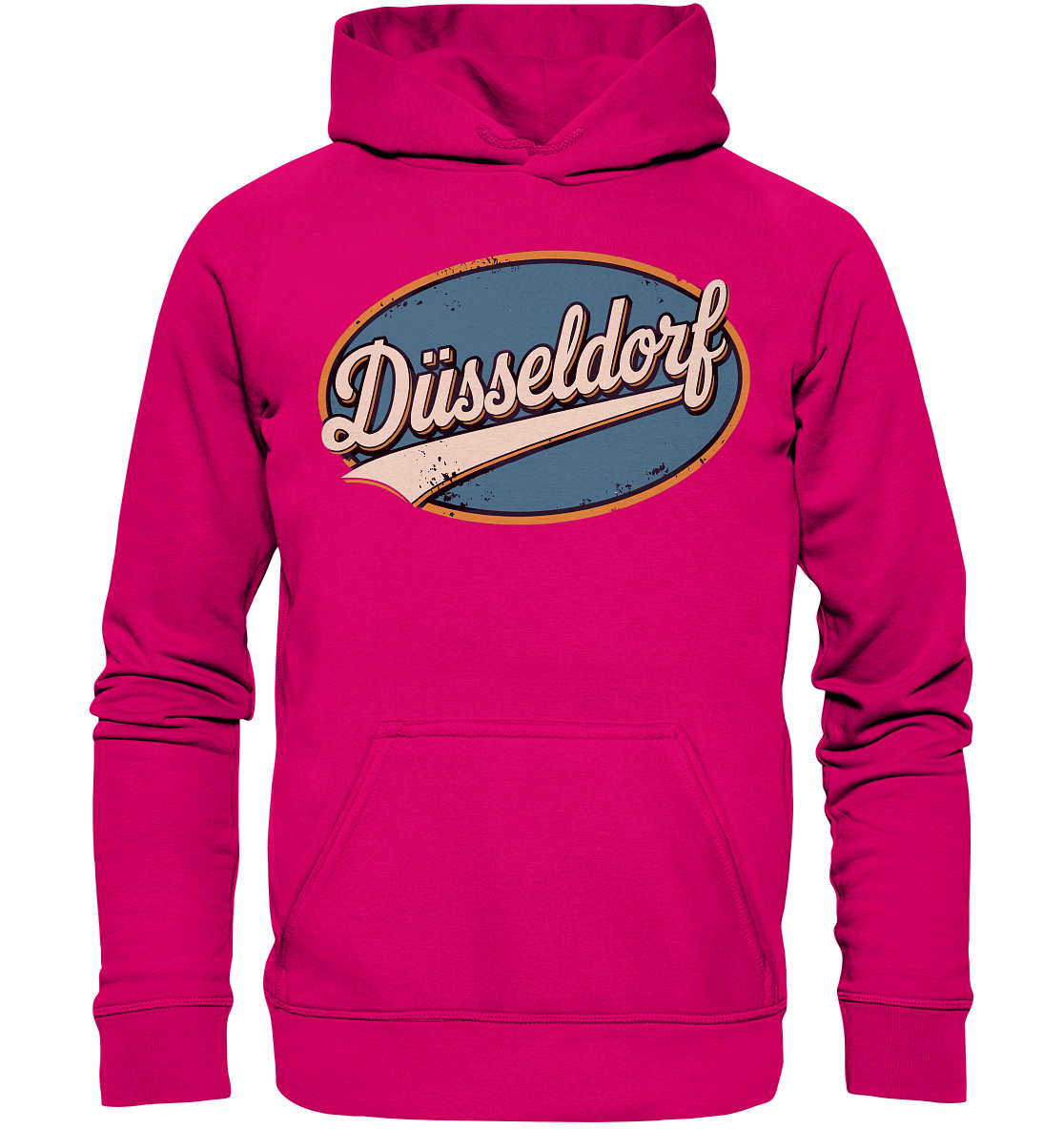 Düsseldorf Retro – Stilvolle Nostalgie trifft modernen Look - Basic Unisex Hoodie