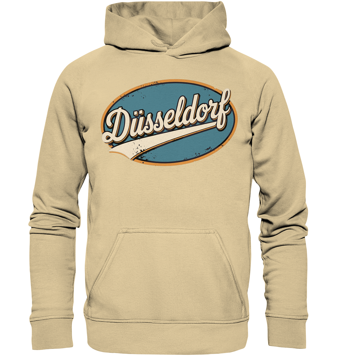 Düsseldorf Retro – Stilvolle Nostalgie trifft modernen Look - Basic Unisex Hoodie