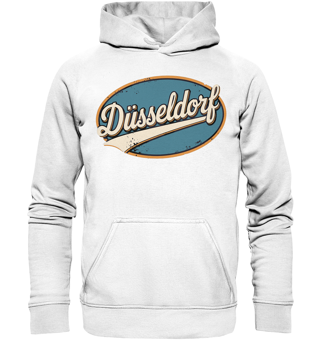 Düsseldorf Retro – Stilvolle Nostalgie trifft modernen Look - Basic Unisex Hoodie
