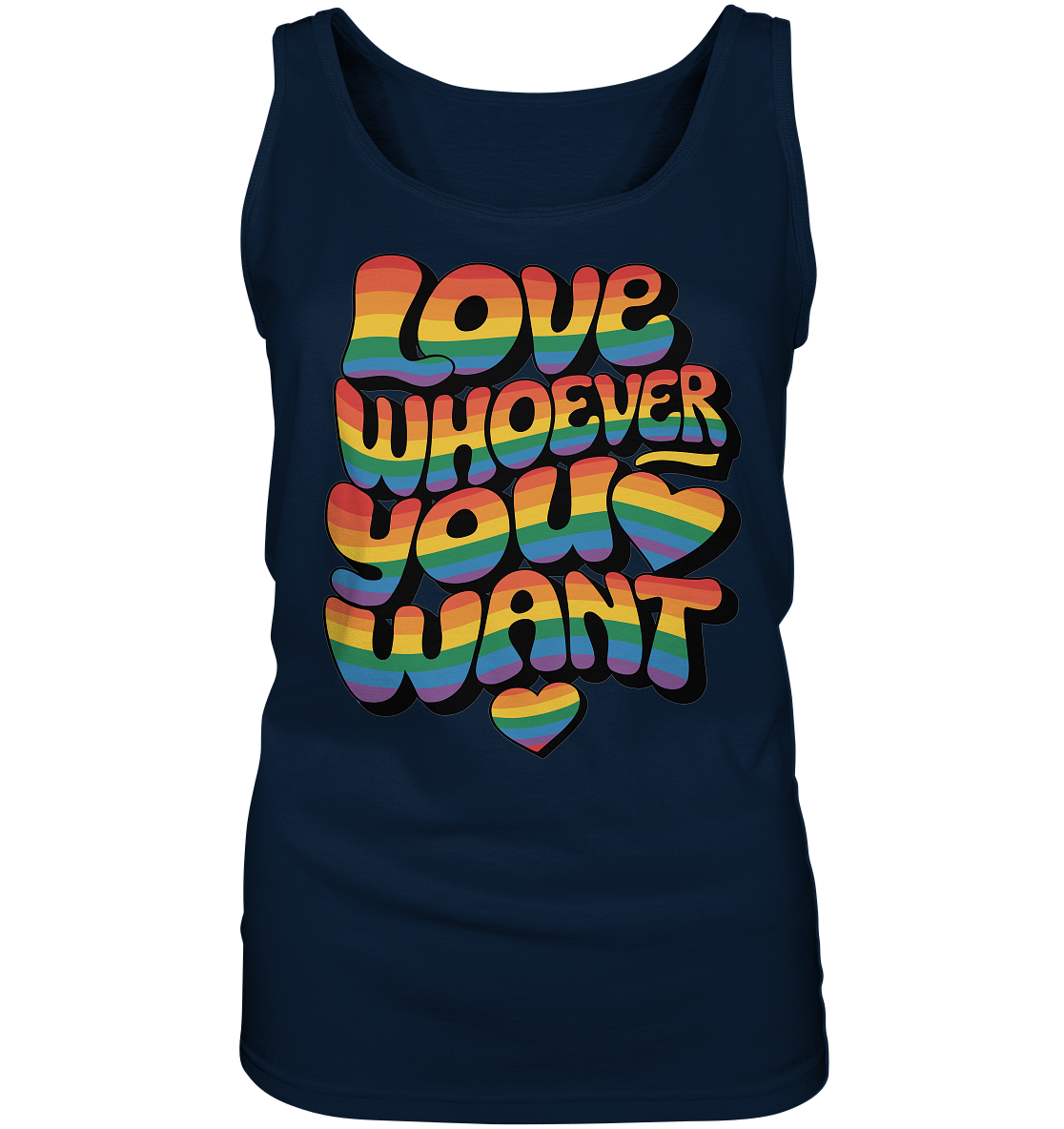 "Love whoever you want" – LGBTQ-Design - Ladies Tank-Top