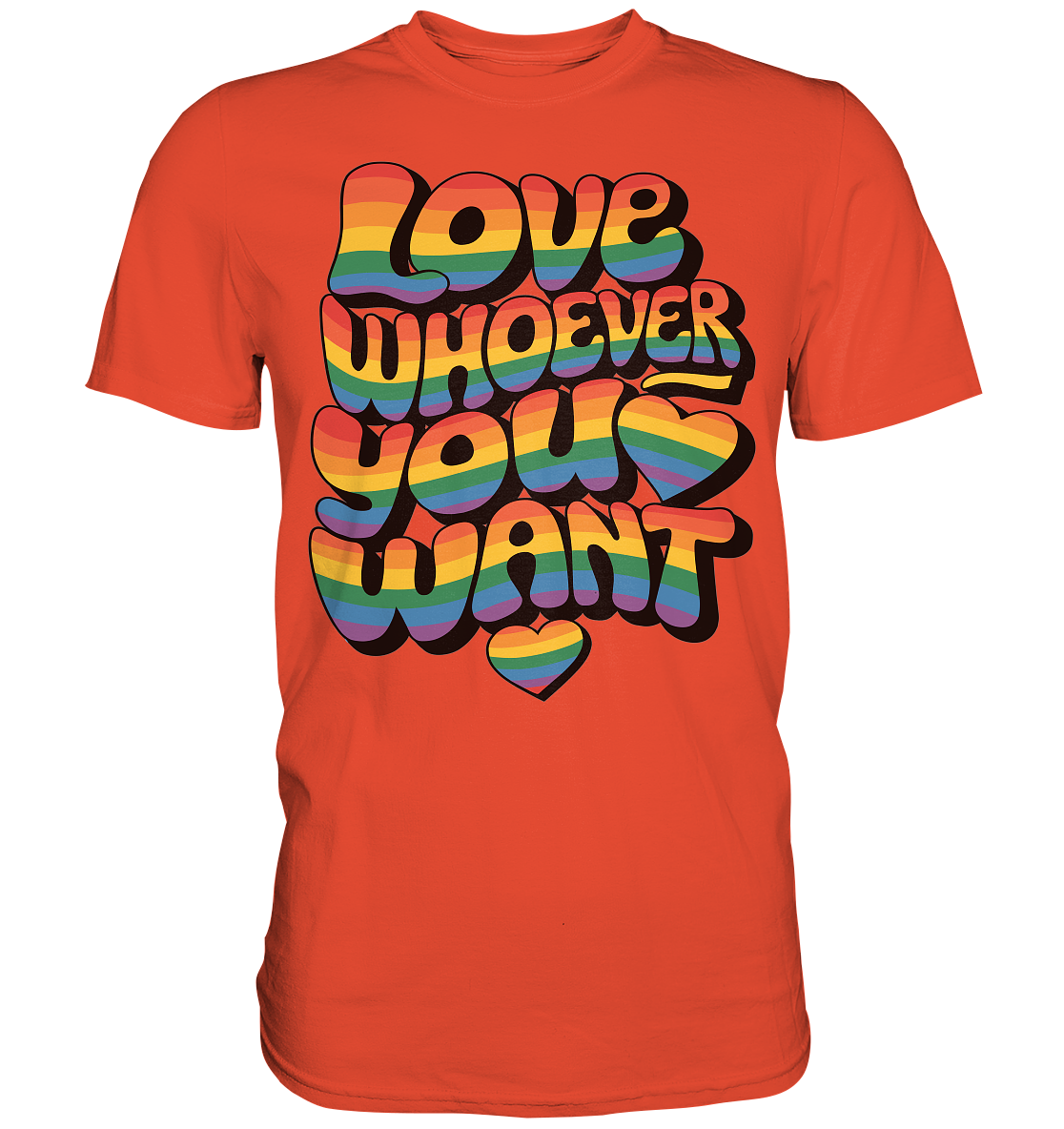 "Love whoever you want" – LGBTQ-Design - Premium Shirt