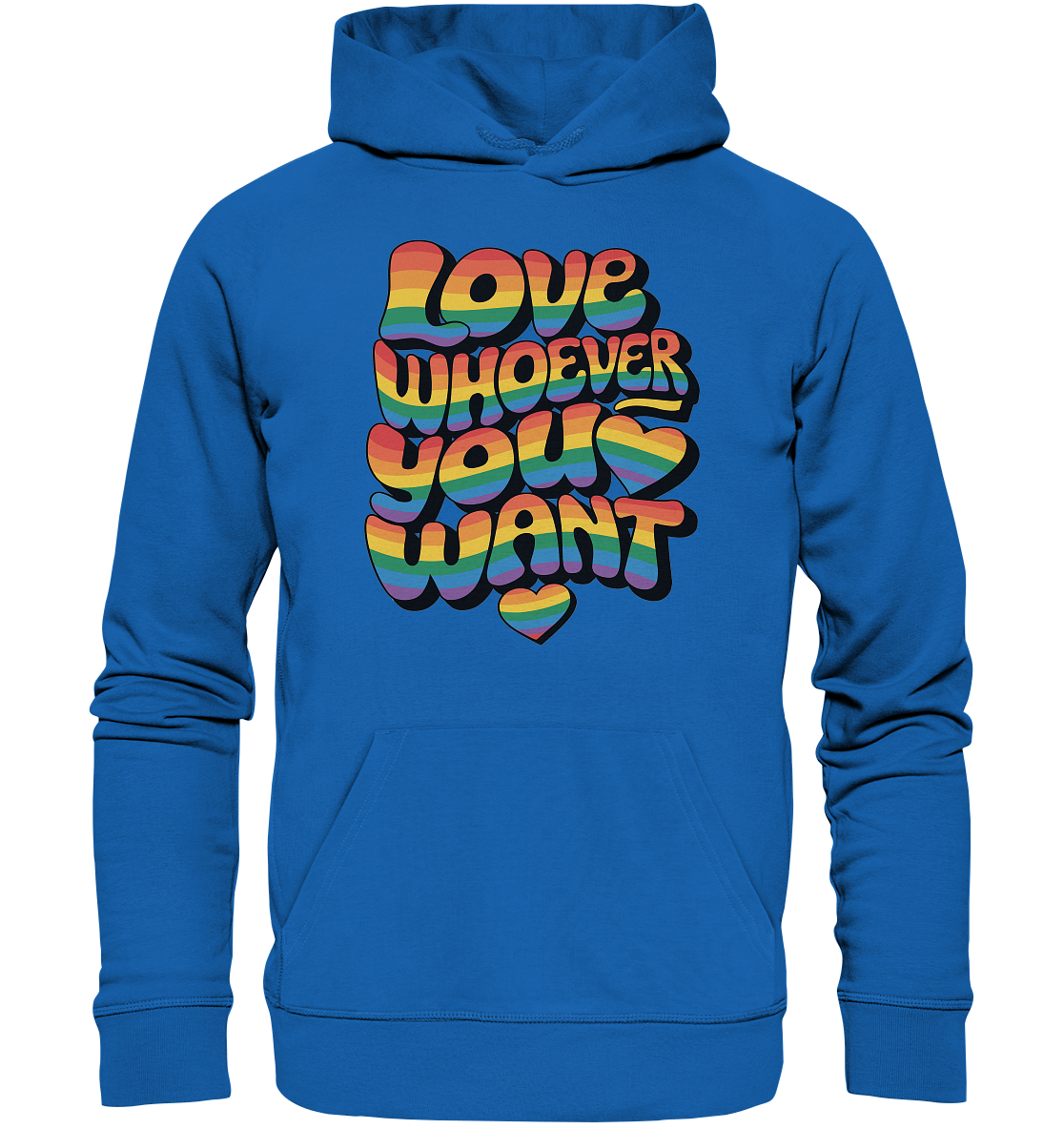 "Love whoever you want" – LGBTQ-Design - Premium Unisex Hoodie