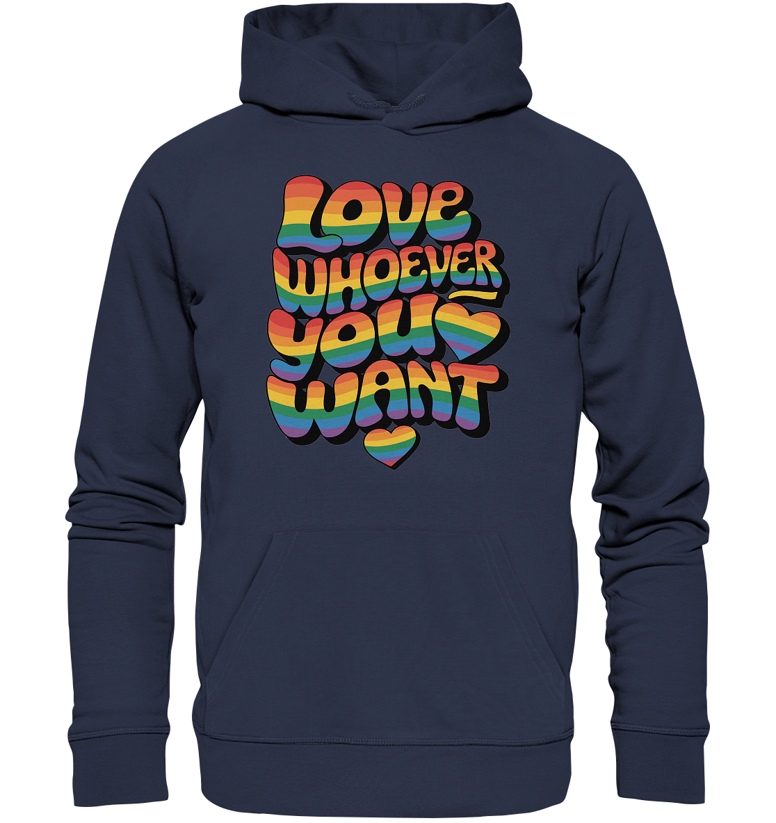 "Love whoever you want" – LGBTQ-Design - Premium Unisex Hoodie