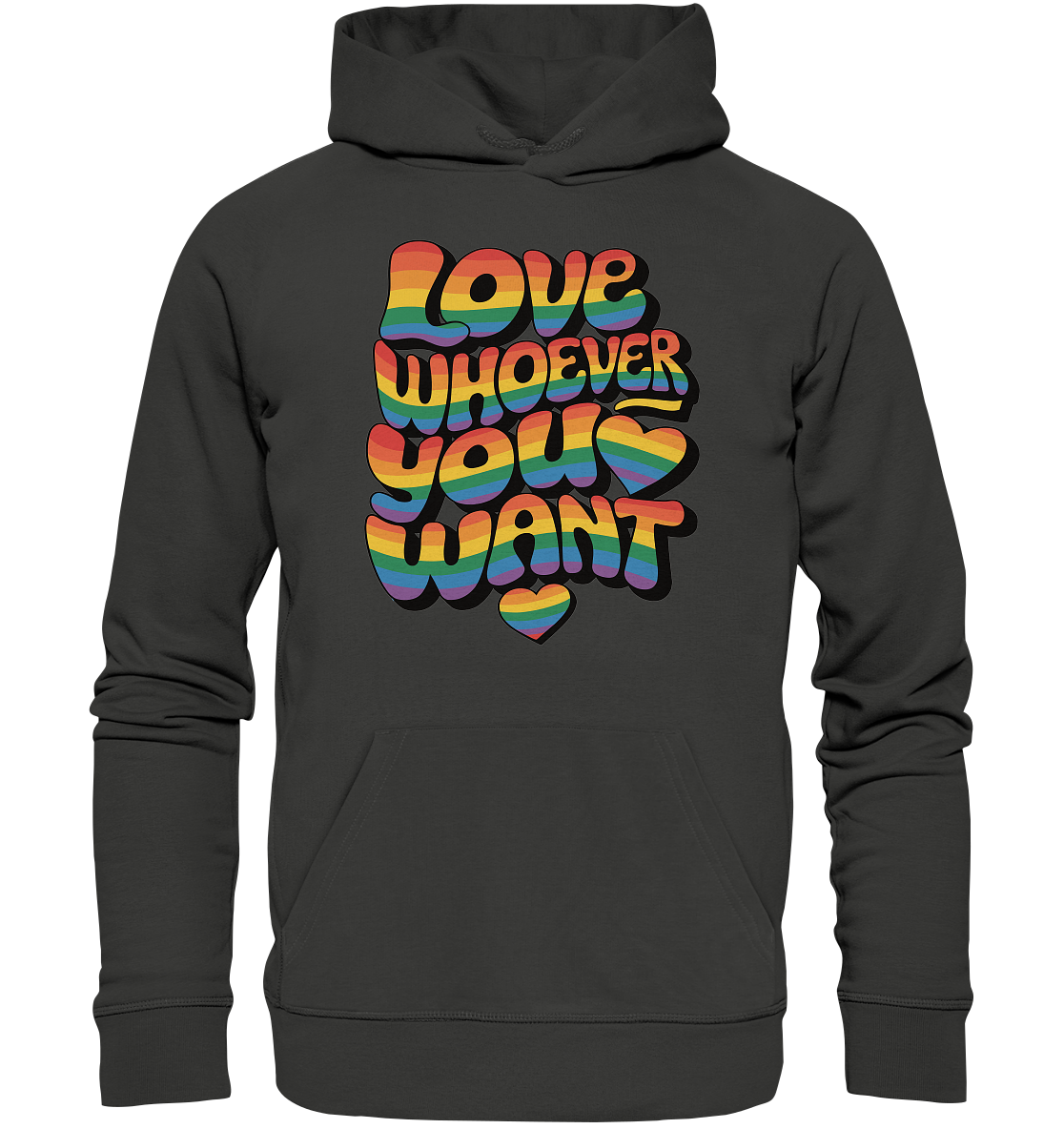 "Love whoever you want" – LGBTQ-Design - Premium Unisex Hoodie