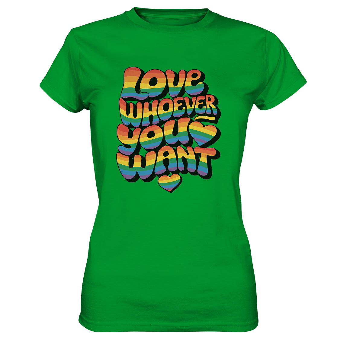 "Love whoever you want" – LGBTQ-Design - Womens Premium Classic T-Shirt