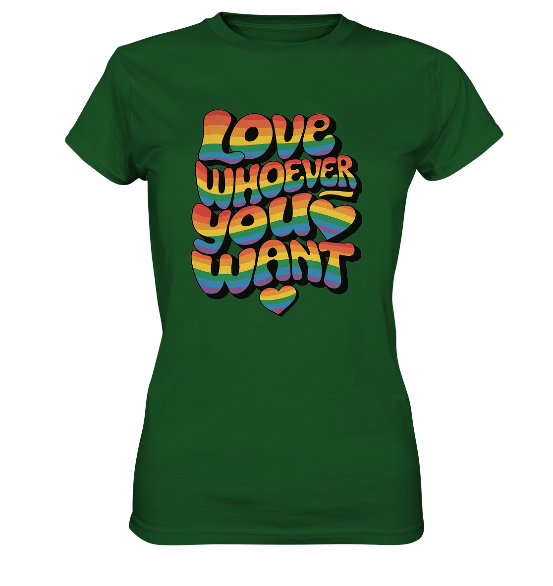 "Love whoever you want" – LGBTQ-Design - Womens Premium Classic T-Shirt