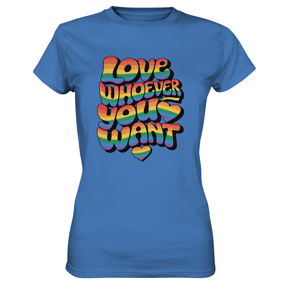"Love whoever you want" – LGBTQ-Design - Womens Premium Classic T-Shirt