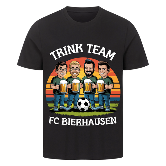 ⚽🍺 Trink Team FC Bierhausen – Personalisiert T032 Premium T-Shirt