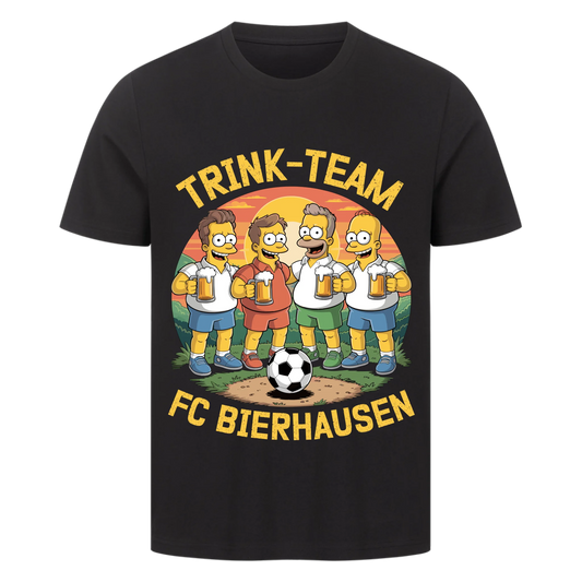 ⚽🍺 Trink Team FC Bierhausen Personalisiert T039 Premium T-Shirt