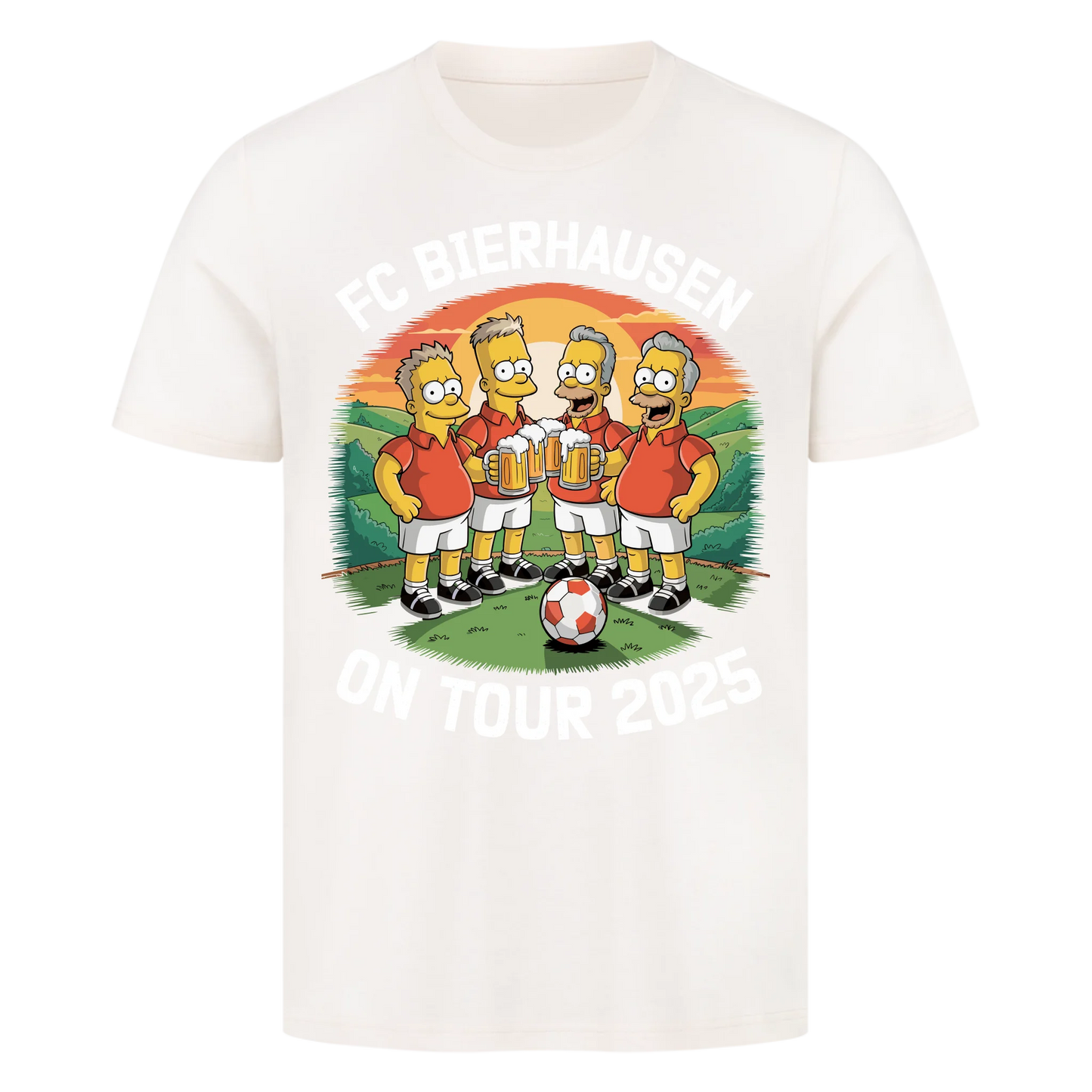 ⚽🍺 FC Bierhausen on Tour 2025 – Personalisiert T042 Premium T-Shirt