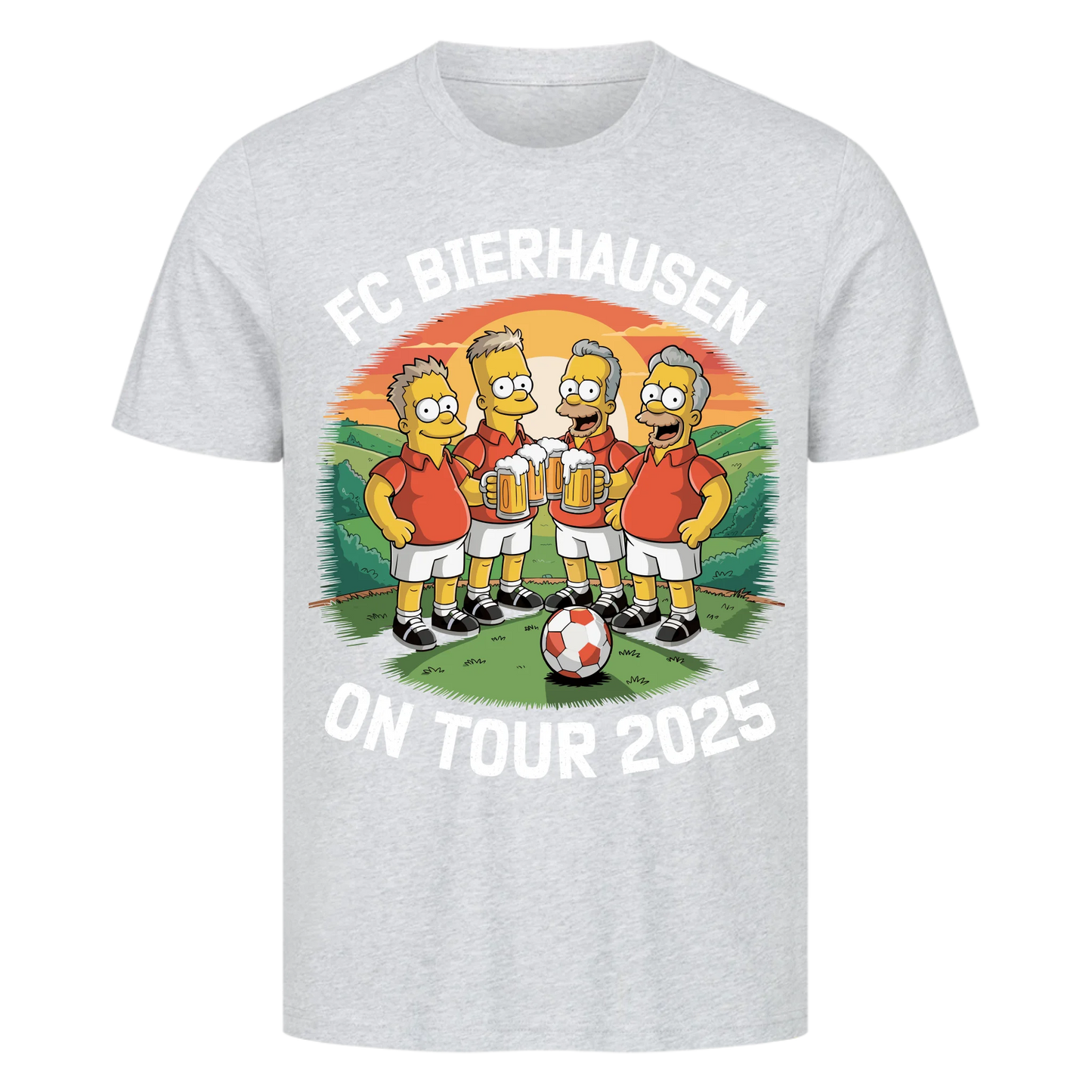 ⚽🍺 FC Bierhausen on Tour 2025 – Personalisiert T042 Premium T-Shirt