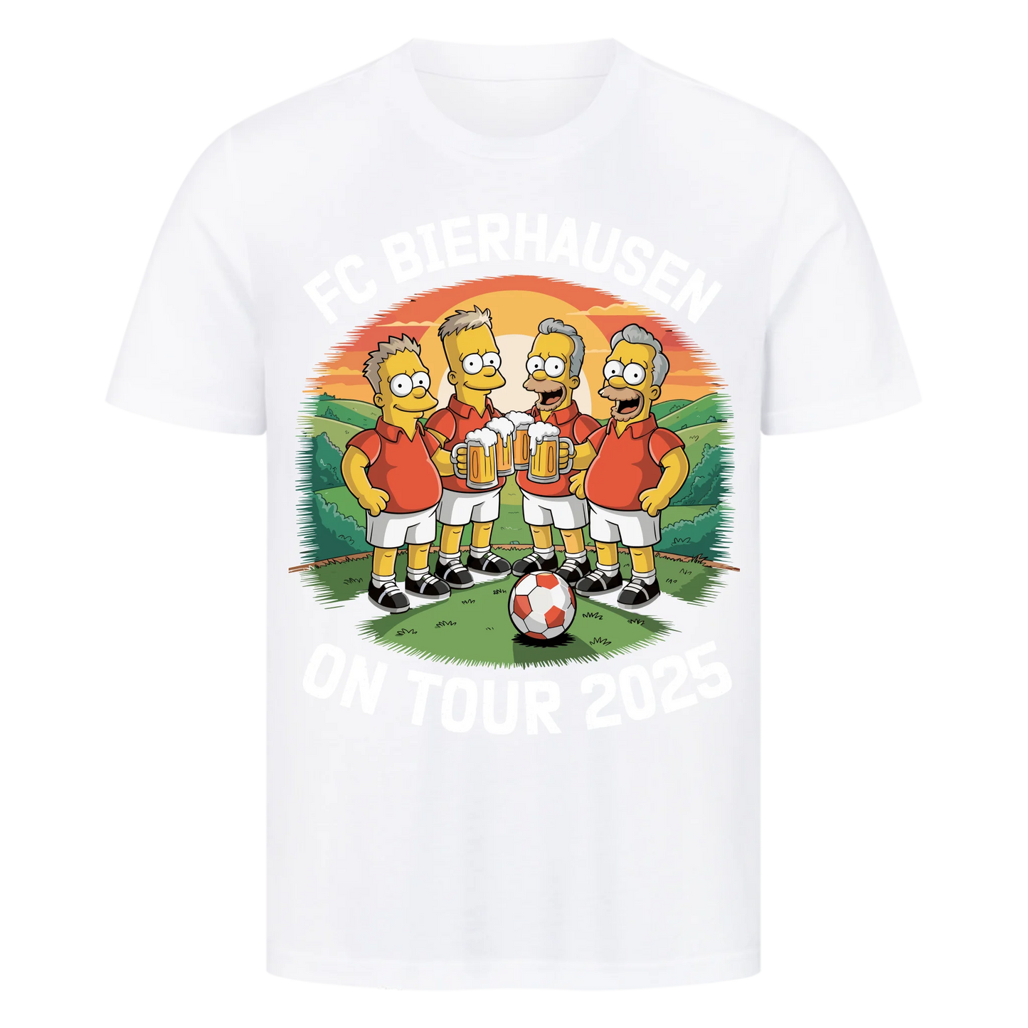 ⚽🍺 FC Bierhausen on Tour 2025 – Personalisiert T042 Premium T-Shirt